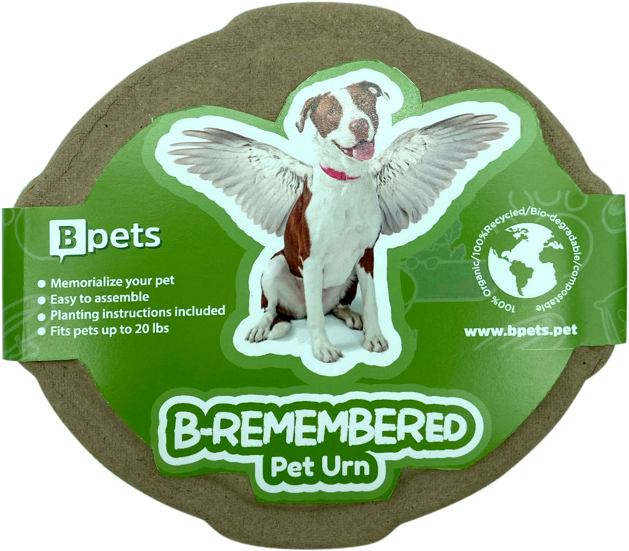 B Remembered - Plantable Pet Urn-Pet's Choice Supply